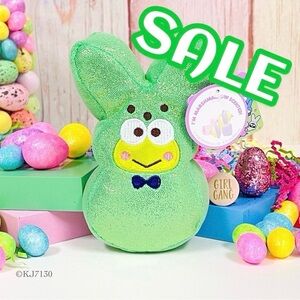 Easter Hello Kitty Keroppi x Peeps Marshmallow Scented Bunny Plush NWT 6” Sanrio